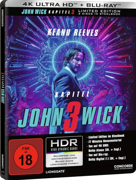 John Wick 3 - 4kUHD/Blu-ray Steelbook