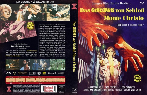 Das Geheimnis von Schloss Monte Christo - DVD/BD Mediabook A Lim 333