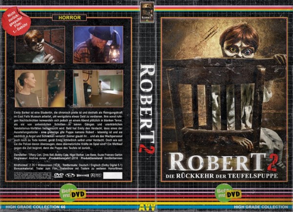 ROBERT 2 DIE RÜCKKEHR DER TEUFELSPUPPE - gr DVD Hartbox Lim 50