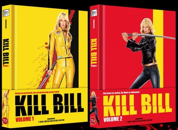 Kill Bill 1&2 - DVD/BD 2xMediabook B wattiert Lim 200