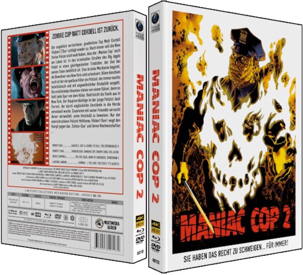 Maniac Cop 2 - 3-Disc Mediabook E Wattiert + 8 Lobbycards/Poster