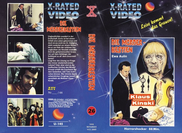 Die Mörderbestien - gr DVD Hartbox VHS Cover Lim 44