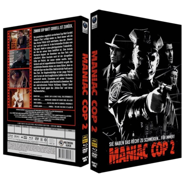 Maniac Cop 2 - 4kUHD/Blu-ray/DVD Mediabook C LimEd