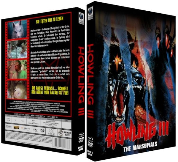Howling III The Marsupials - DVD/BD Mediabook B Lim 222