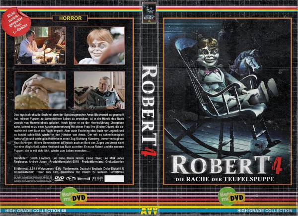 ROBERT 4 DIE RACHE DER TEUFELSPUPPE - gr DVD Hartbox Lim 50