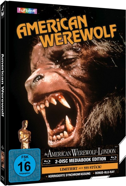 An American Werewolf in London - 2Blu-ray Mediabook GER-VHS-Cover Lim 555
