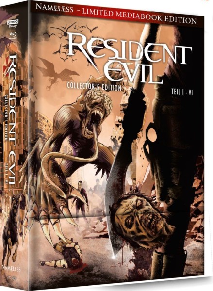 Resident Evil 1-6 - 4kUHD/BD Mediabook XXL B Lim 250