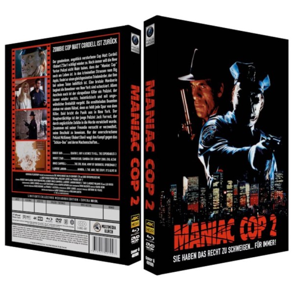 Maniac Cop 2 - 4kUHD/Blu-ray/DVD Mediabook A LimEd