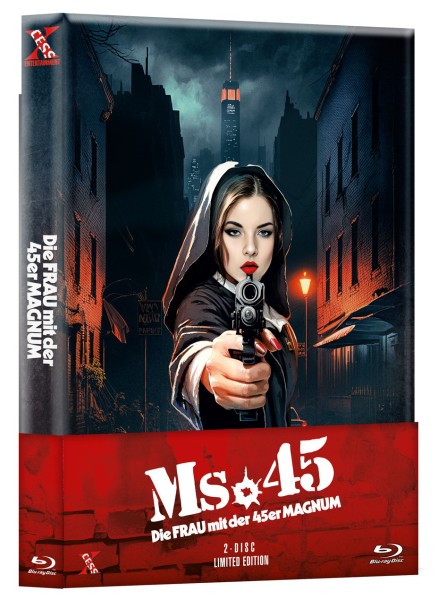 Die Frau mit der 45er Magnum - DVD/Blu-ray Mediabook Wattiert Lim 333