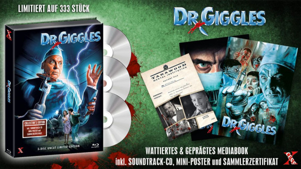Dr Giggles - CD/DVD/BD Mediabook Wattiert Lim 333