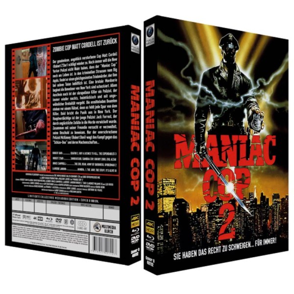 Maniac Cop 2 - 4kUHD/Blu-ray/DVD Mediabook D LimEd